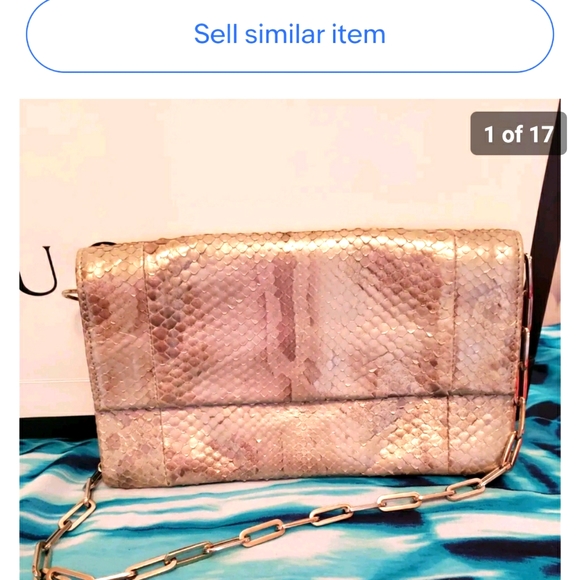 Gucci Handbags - Vintage Gucci Tom Ford Runway Python Snakeskin shoulder clutch bag